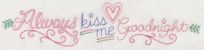 Always Kiss Me Goodnight Border (Vintage)