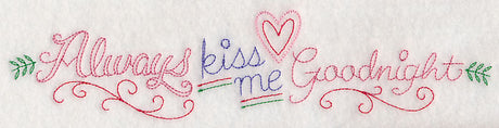 Always Kiss Me Goodnight Border (Vintage)
