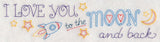 I Love You to the Moon and Back Border (Vintage)