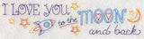 I Love You to the Moon and Back Border (Vintage)