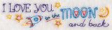 I Love You to the Moon and Back Border (Vintage)
