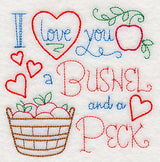 I Love You a Bushel and a Peck Square (Vintage)