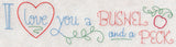 I Love You a Bushel and a Peck Border (Vintage)