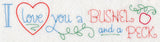 I Love You a Bushel and a Peck Border (Vintage)