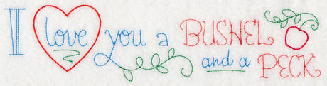 I Love You a Bushel and a Peck Border (Vintage)