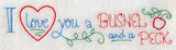 I Love You a Bushel and a Peck Border (Vintage)