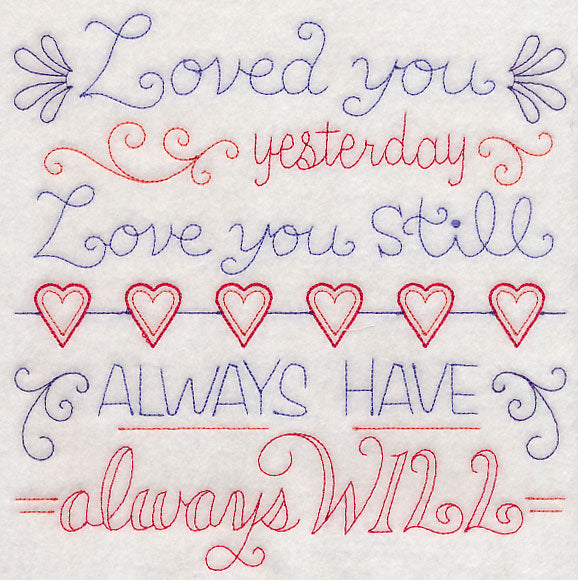 Loved You Yesterday, Love You Still Square (Vintage)