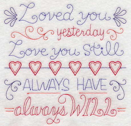 Loved You Yesterday, Love You Still Square (Vintage)