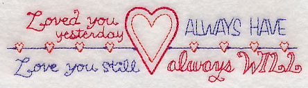 Loved You Yesterday, Love You Still Border (Vintage)