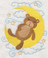 Sleepy Teddy Bear on Moon