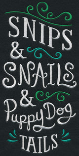Snips and Snails and Puppy Dog Tails