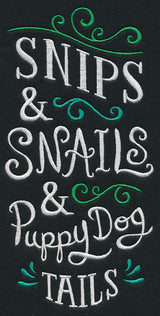 Snips and Snails and Puppy Dog Tails
