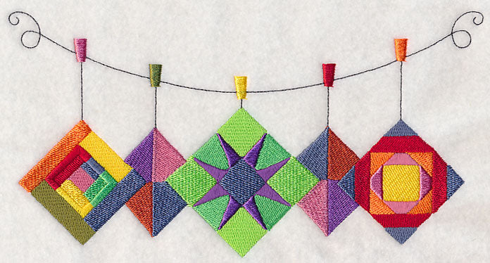 Quilt Block Clothesline
