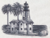 New Point Loma Lighthouse Sketch (California)