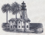New Point Loma Lighthouse Sketch (California)