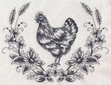 Hen Sketch Wreath
