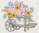 Flower Cart with Black-Eyed Susans