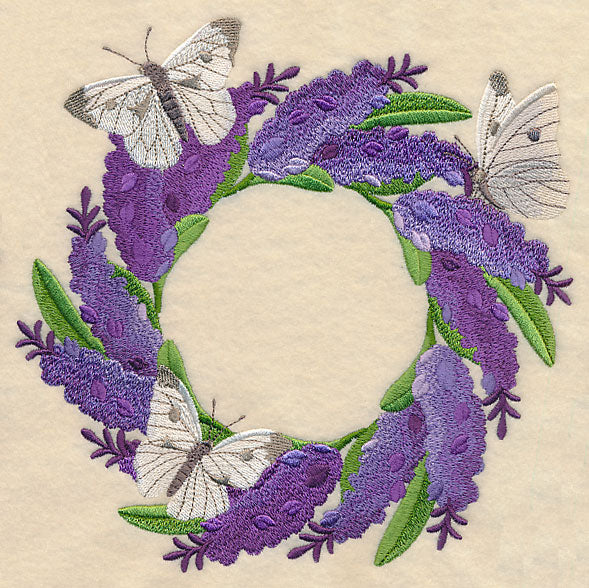 Lavender and Butterfly Wreath