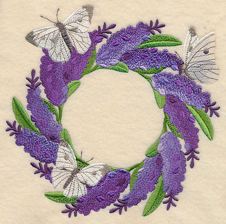Lavender and Butterfly Wreath