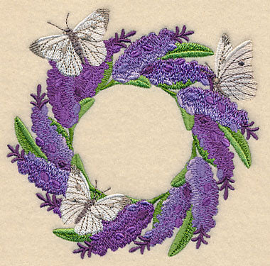 Lavender and Butterfly Wreath