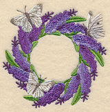 Lavender and Butterfly Wreath
