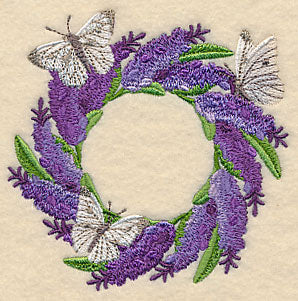 Lavender and Butterfly Wreath