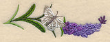 Lavender and Butterfly Horizontal Border