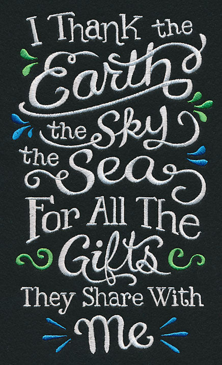 I Thank the Earth, the Sky, the Sea