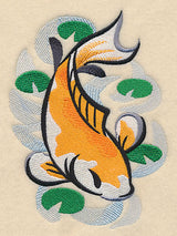 Koi Fish in Asian Watercolor