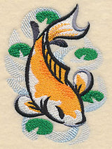 Koi Fish in Asian Watercolor