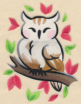 Owl in Asian Watercolor