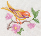 Bird Perching Pretty (Toile)