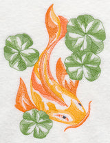 Koi with Lily Pads (Toile)