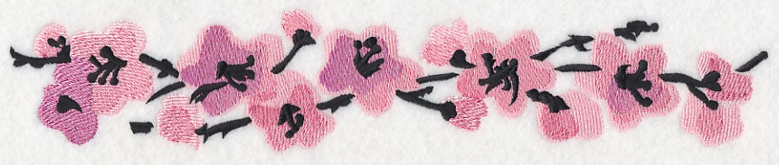 Cherry Blossoms in Bloom Border