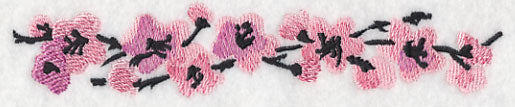 Cherry Blossoms in Bloom Border