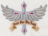Jesus Has My Back With Wings