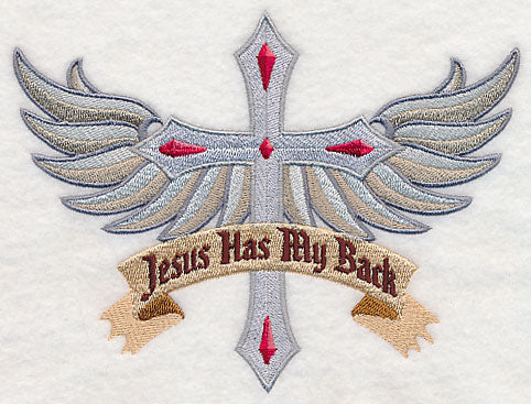 Jesus Has My Back With Wings