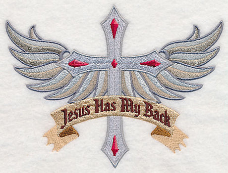 Jesus Has My Back With Wings
