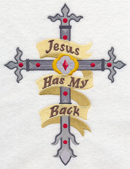Jesus Has My Back Cross