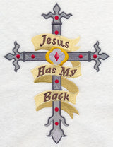 Jesus Has My Back Cross