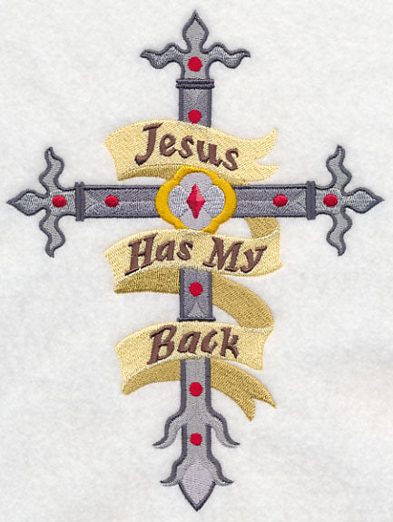 Jesus Has My Back Cross