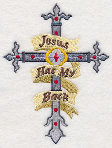 Jesus Has My Back Cross