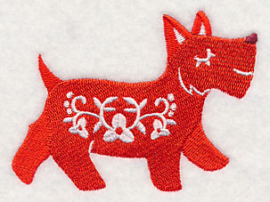 Swedish Scottie Dog Silhouette