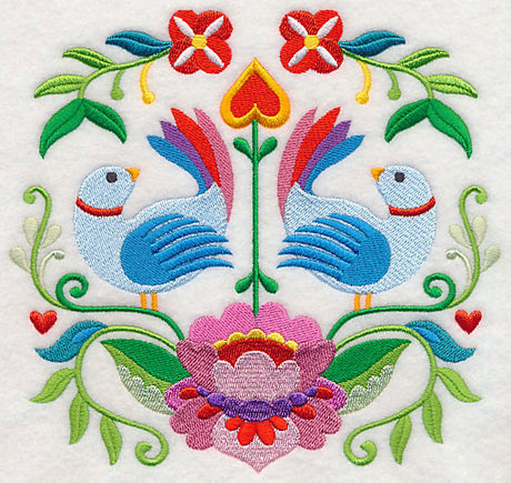 Swedish Folk Art - Birds