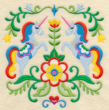 Swedish Folk Art - Unicorns