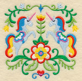 Swedish Folk Art - Unicorns