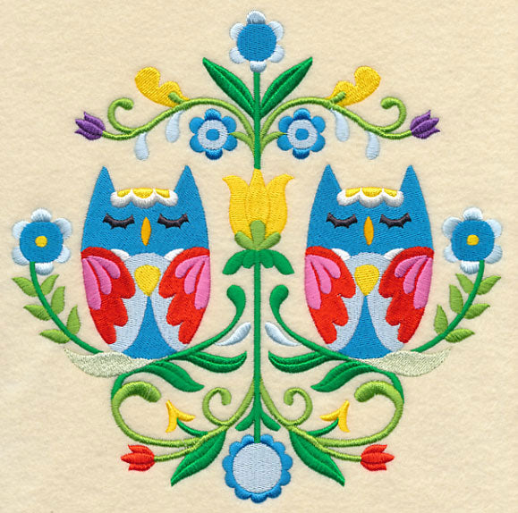 Swedish Folk Art - Owls