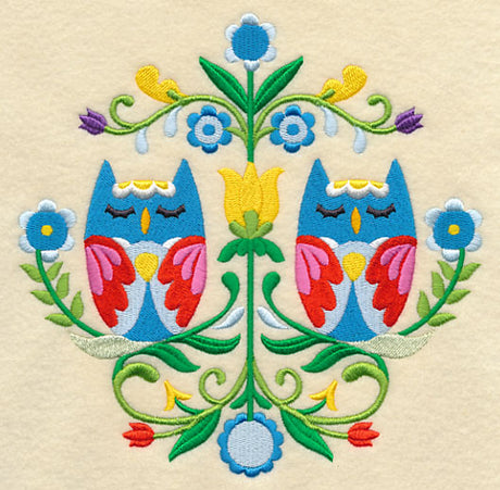 Swedish Folk Art - Owls