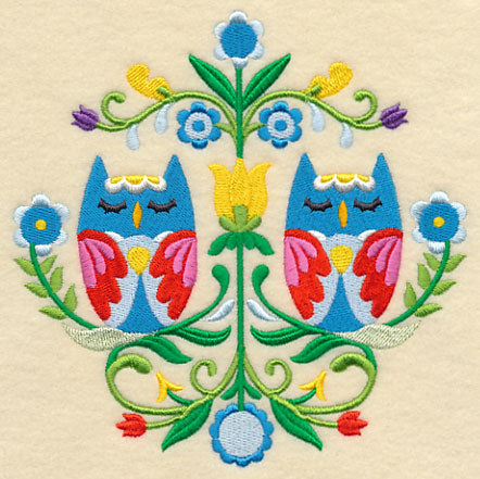 Swedish Folk Art - Owls