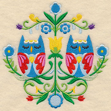 Swedish Folk Art - Owls